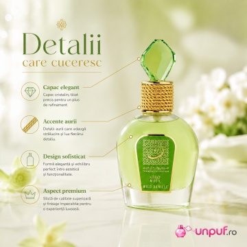 Parfum Arăbesc Lattafa Thameen Wild Vanille EDP 100 ml Unisex, Aromă Mosc Vanilat cu Note Verzi, Lămâie, Ambră, Vanilie și Mosc Alb - Img 6