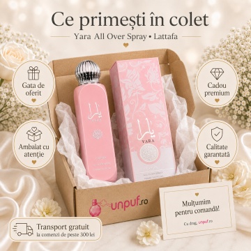 Parfum Arăbesc Lattafa Yara All Over Spray 150 ml, Spray Parfumat Damă pentru Corp și Păr, Aromă Fresh Florală cu Heliotrop, Orhidee, Mandarină, Mosc, Santal, Vanilie și Fructe Tropicale - Img 4