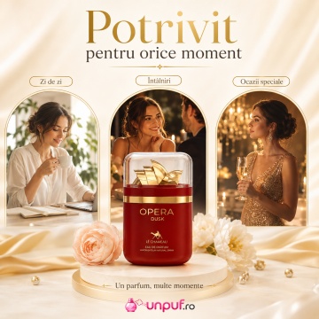 Parfum Arăbesc Le Chameau Opera Dusk EDP 100 ml Damă, Inspirat Tom Ford Noir Pour Femme, Aromă Catifelată cu Nucă de Cocos, Orhidee, Trandafir, Bujor, Vanilie, Paciuli, Iasomie, Tămâie și Lemne Prețioase - Img 6