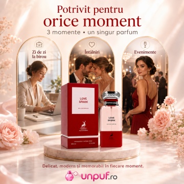 Parfum Arăbesc Love Spark Maison Alhambra EDP 80 ml Unisex, Inspirat Cherry Buzz / Electric Cherry Tom Ford, Aromă Oriental Florală cu Cireașă, Ghimbir, Iasomie Sambac, Mosc și Piper Roz - Img 6