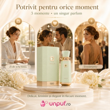 Parfum Arăbesc Luscious French Avenue EDP 100 ml Damă, Inspirat Kayali Yum Pistachio Gelato, Aromă Gourmand Fructat Cremoasă cu Fructe Roșii, Bergamotă, Piersică, Frișcă, Pralină, Caramel, Mosc și Vanilie - Img 6