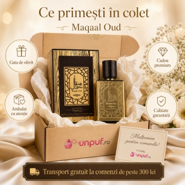 Parfum Arăbesc Maqaal Oud Ard Al Zaafaran 50 ml, Apă de Parfum Unisex Damă și Bărbat, Aromă Oriental Oud Lemnoasă Inspirată de Oud for Greatness - Img 4
