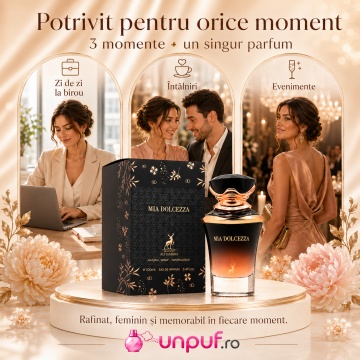 Parfum Arăbesc Mia Dolcezza Maison Alhambra EDP 100 ml Damă, Inspirat Born In Roma Valentino, Aromă Oriental Florală cu Bergamotă, Coacăză Neagră, Piper Roz, Ylang-Ylang, Floare de Portocal, Iasomie, Tuberoză, Ambră, Cașmir și Vanilie - Img 6