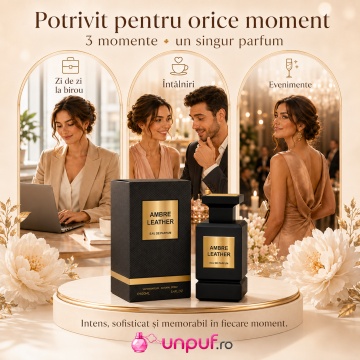 Parfum Arăbesc Milestone Black Leather EDP 100 ml Bărbat, Inspirat Ombre Leather, Aromă Piele Lemnos cu Cardamom, Piper, Șofran, Piele, Lemn Cald, Trandafir, Paciuli, Ambră și Mosc - Img 6