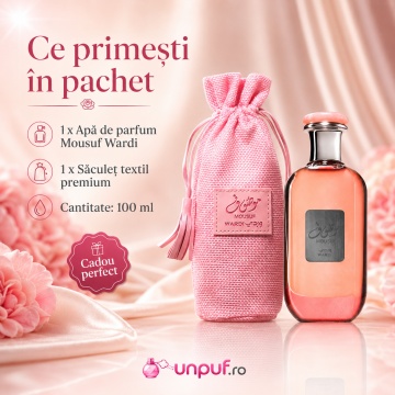 Parfum Arăbesc Mousuf Wardi Ard Al Zaafaran 100 ml, Apă de Parfum Damă, Aromă Oriental Floral Lemnoasă cu Citrice, Fructe Dulci, Trandafir, Mosc și Vanilie - Img 4