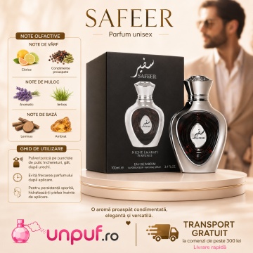Parfum Arăbesc Niche Emarati Safeer 100 ml, Unisex, Damă, Bărbat, edp - Img 9