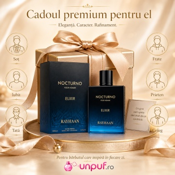 Parfum Arăbesc Nocturno Elixir Rayhaan EDP 100 ml Unisex, Inspirat Sauvage Elixir, Aromă Oriental Fougère cu Bergamotă, Ierburi Aromatice, Piper, Condimente, Geranium, Lavandă, Ambră, Mosc și Vetiver - Img 7