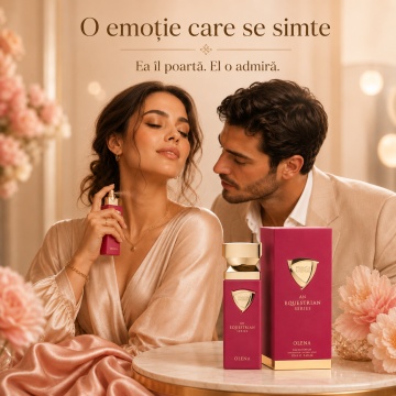 Parfum Arăbesc Olena An Equestrian Series French Avenue EDP 100 ml Damă, Inspirat Oriana, Aromă Floral Fructat Gourmand cu Grapefruit, Bergamotă, Mandarină, Coacăze Negre, Zmeură, Floare de Portocal, Frișcă, Marshmallow, Ambretă și Mosc - Img 5