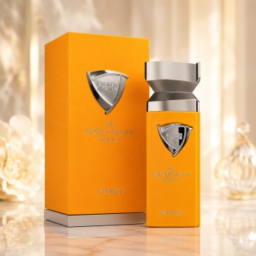 Parfum Arăbesc Pierce An Equestrian Series French Avenue EDP 100 ml Bărbat, Inspirat Perseus Parfums de Marly, Aromă Aromatic Lemnos Fresh cu Acord Marin, Bergamotă, Mandarină, Geranium, Iasomie, Lavandă, Balsam de Brad, Ambră, Cedru și Mosc