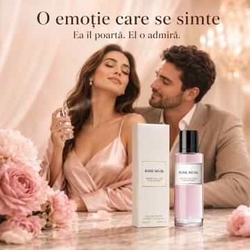 Parfum Arăbesc Privee Couture Collection Rose Musk 30 ml, Apă de Parfum Unisex, Damă, Bărbat, Aromă Florală cu Trandafir, Mosc și Vanilie, Inspirat Rose Kabuki - Img 5
