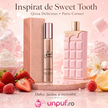 Parfum Arăbesc Qissa Delicious Paris Corner 15 ml, Apă de Parfum Unisex, Damă, Bărbat, Aromă Gurmand Fructată, Dulce și Cremoasă, Inspirat Sweet Tooth - Img 8