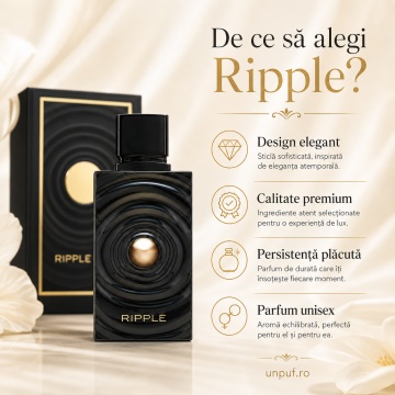 Parfum Arăbesc Ripple French Avenue EDP 100 ml Unisex, Inspirat Y Elixir YSL, Aromă Fructat Acvatic Proaspătă cu Acord de Apă, Citrice, Coacăze, Fructe Roșii, Flori Acvatice, Iasomie, Ambră, Cedru și Mosc Alb - Img 8