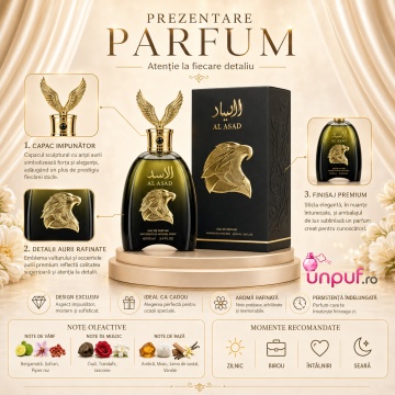 Parfum Arăbesc Risala Series Al Sayyad Gold 100 ml, Unisex, Damă, Bărbat, edp - Img 3