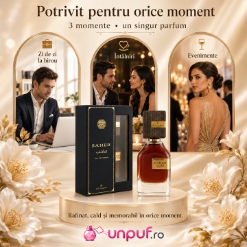 Parfum Arăbesc Saheb Ard Al Zaafaran 70 ml, Apă de Parfum Bărbați, Inspirat Sauvage, Aromă Oriental Lemnoasă cu Frunze de Mesteacăn, Zmeură, Ambră, Lemn de Guaiac, Rășină Benzoică, Cedru, Mosc, Paciuli, Tonka și Vanilie - Img 6