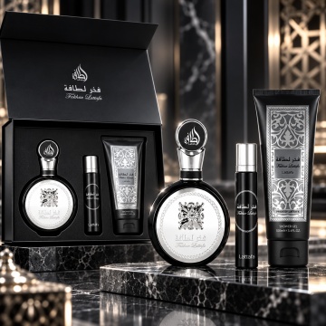 Parfum Arăbesc Set Cadou Lattafa Fakhar Men 100 ML Edp + 12ML Edp + 100ML Shower Gel