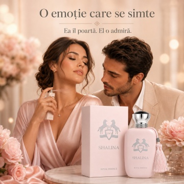 Parfum Arăbesc Shalina Royal Essence Eau de Parfum 100 ml, Damă, Aromă Floral Orientală cu Trandafir, Litchi, Bergamotă, Rubarbă, Crin, Bujor, Mosc, Cașmir, Tămâie și Vanilie - Img 5
