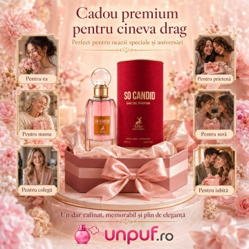 Parfum Arăbesc So Candid Maison Alhambra EDP 85 ml Damă, Inspirat Scandal By Night, Aromă Floral Fructată cu Floare de Portocal, Fructe, Zmeură, Iasomie, Tuberoză și Lapte - Img 7