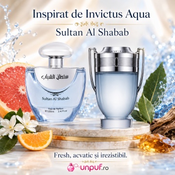 Parfum Arăbesc Sultan Al Shabab Ard Al Zaafaran 100 ml, Apă de Parfum Bărbat, Aromă Oriental Condimentată, Inspirat Invictus Aqua - Img 8