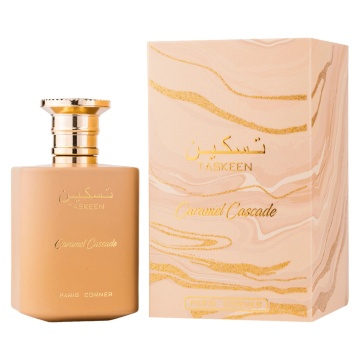 Parfum Arăbesc Taskeen Caramel Cascade Paris Corner 100 ml, Apă de Parfum Unisex, Damă și Bărbat, Aromă Floral Fructat Gurmandă, Inspirat Bianco Latte - Img 11