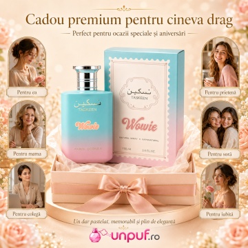 Parfum Arăbesc Taskeen Wowie Paris Corner 100 ml, Apă de Parfum Unisex, Damă și Bărbat, Aromă Fructat Florală, Inspirat Lost in Paris Roja - Img 6