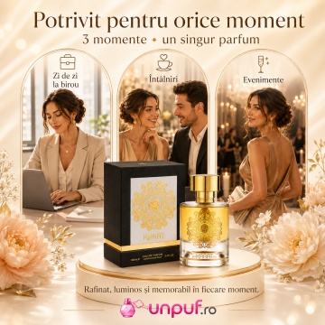 Parfum Arăbesc Unisex Karat Maison Alhambra 100 ml, Apă de Parfum, Inspirat de Kirke Tiziana Terenzi, Aromă Chypre Fructată cu Maracuia, Pară, Piersică, Zmeură, Coacăză Neagră, Lăcrămioară, Heliotrop, Lemn de Santal, Mosc, Paciuli și Vanilie - Img 6