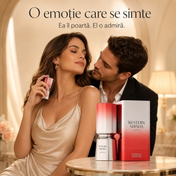 Parfum Arăbesc Unisex Western Shisha French Avenue 100 ml, Apă de Parfum, Inspirat de Smoking Hot, Aromă Dulce Fructată și Ambrată cu Acord de Rom, Vanilie, Note Cald Condimentate, Lemn, Paciuli, Balsamic și Accente Shisha - Img 5