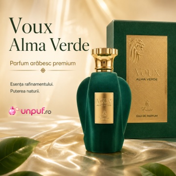 Parfum Arăbesc Voux Alma Verde Emir 100 ml, Apă de Parfum Unisex, Damă, Bărbat, Aromă Citric Aromatică, Verde, Curată și Sofisticată, Inspirat Vibrato Xerjoff - Img 3