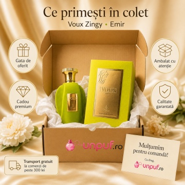 Parfum Arăbesc Voux Zingy Emir 100 ml, Apă de Parfum Unisex, Damă, Bărbat, Aromă Citric Aromatică, Fresh și Energizantă, Inspirat Torino 21 Xerjoff - Img 4
