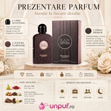 Parfum Black Optra Pendora Scents 100 ml, Apa De Parfum, Femei - Img 3