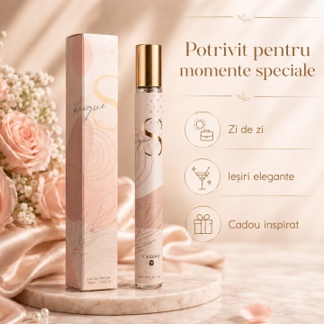Parfum Damă Un & Unique 35 ml V.V. Love, Inspirat de Sì Passione Giorgio Armani, Aromă Fructat Florală cu Pară, Coacăze Negre, Piper Roz, Grapefruit, Trandafir, Iasomie, Vanilie, Cedru și Paciuli - Img 4