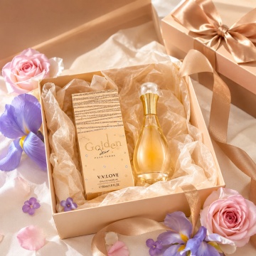 Parfum Damă V.V. Love Golden Eau de Parfum 30 ml, Inspirat din J’Adore Voile de Parfum Dior, Aromă Florală, Pudrată și Elegantă - Img 4