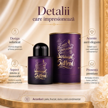 Parfum Emir Vibrant Sensual Saffron 100 ml - Img 3