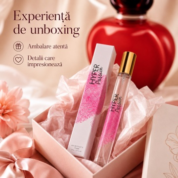 Parfum Hyper Passion 35 ml, Apă de Parfum Damă, Aromă Oriental Florală Dulce și Senzuală, Format Compact, Note de Cocos, Prune, Caise, Iasomie, Tuberoză, Trandafir, Vanilie, Migdale, Lemn de Santal și Mosc - Img 5