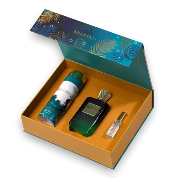 Parfum Khadlaj Island Set Extract Parfum 100 ml + Body Spray 200 ml + Extract Parfum 10 ml