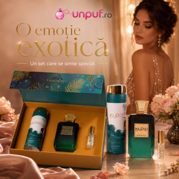 Parfum Khadlaj Island Set Extract Parfum 100 ml + Body Spray 200 ml + Extract Parfum 10 ml - Img 3