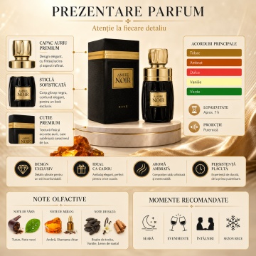Parfum Lattafa Ambre Noir 100 ml, Bărbat - Img 3