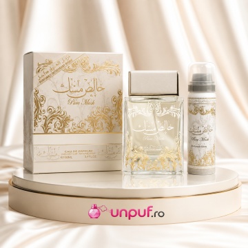Parfum Lattafa Pure Musk 100 ml + Deo, Damă - Img 2