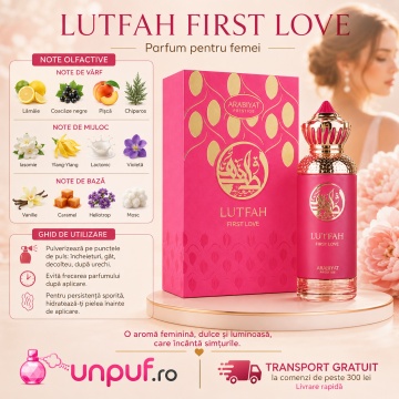 Parfum Lutfah First Love Eau de Parfum 80ml, tip arăbesc, Damă - Img 9