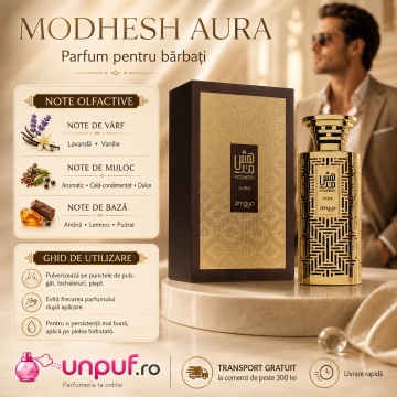 Parfum Modhesh Aura Eau de Parfum 100ml, tip arăbesc, Bărbat - Img 8