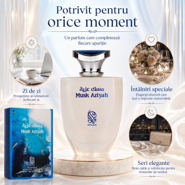 Parfum Musk Aziyah Nylaa 100 ml, Apa De Parfum, Femei - Img 8