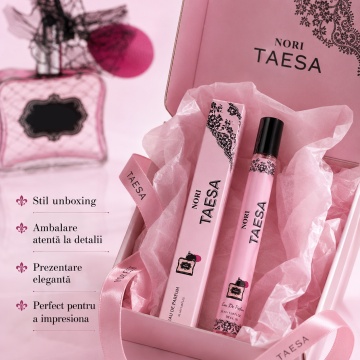 Parfum Nori Taesa 35 ml, Apă de Parfum Damă, Aromă Fructat Florală Dulce, Format Compact, Note de Pară, Portocală, Măr Roșu, Litchi, Gardenie, Iasomie, Vanilie, Mosc și Ciocolată - Img 7