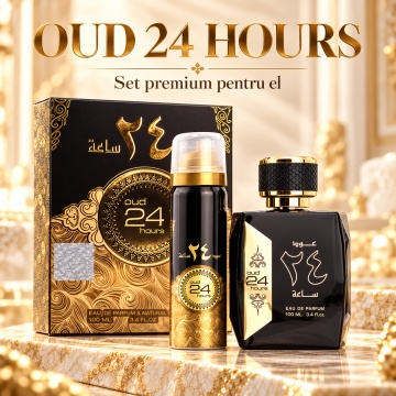 Parfum Oud 24 Hours Ard Al Zaafaran 100 ml, Apa De Parfum + 50 ml Deodorant Spray, Unisex - Img 3