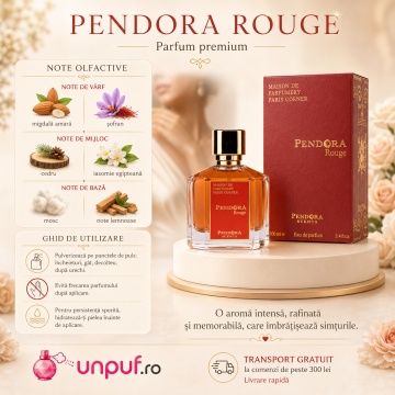 Parfum Pendora Rouge Pendora Scents 100 ml, Apa De Parfum, Unisex - Img 9