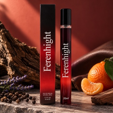 Parfum pentru barbati Ferenhight V.V. Love, 35 ml, aroma vanilata ozonica condimentata, piele intoarsa, lemn dulce, mandarina siciliana, frunze de violeta, rom, coriandru, chimion si vanilie de Bourbon - Img 2