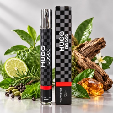 Parfum pentru barbati Hugg Bosco V.V. Love, Apa de Parfum, 35 ml, aroma verde aromatica, proaspat condimentata, fructata, lemnoasa si ambrata