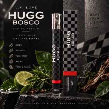 Parfum pentru barbati Hugg Bosco V.V. Love, Apa de Parfum, 35 ml, aroma verde aromatica, proaspat condimentata, fructata, lemnoasa si ambrata - Img 2