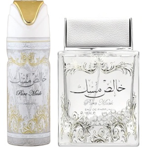Parfum Pure Musk Lattafa 100 ml, Apă De Parfum + 50 ml Deodorant Spray, Damă - Img 2