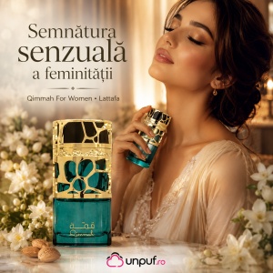 Parfum Qimmah For Women Lattafa 100 ml, Apă de Parfum Damă, Aromă Oriental Florală, Note de Cafea, Migdale, Iasomie, Tuberoză, Tonka, Cacao, Lemn de Santal și Vanilie - Img 5