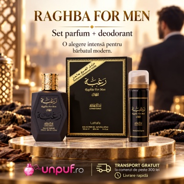 Parfum Raghba For Man Lattafa 100 ml, Apă De Parfum + 50 ml Deodorant Spray, Bărbat - Img 10