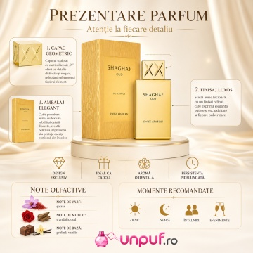 Parfum Shaghaf Oud Eau de Parfum 75ml, tip arăbesc, Unisex, Damă, Bărbat - Img 3